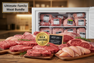 Stock Your Freezer with 400 lbs of Premium Bulk Beef & Chicken: Ultimate Family Meat Bundle for Savings and Variety