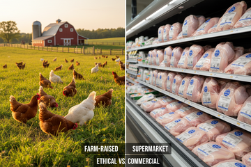 Why Choose Farm-Raised Chicken Over Supermarket Chicken: The Benefits of Premium, Locally Sourced Poultry