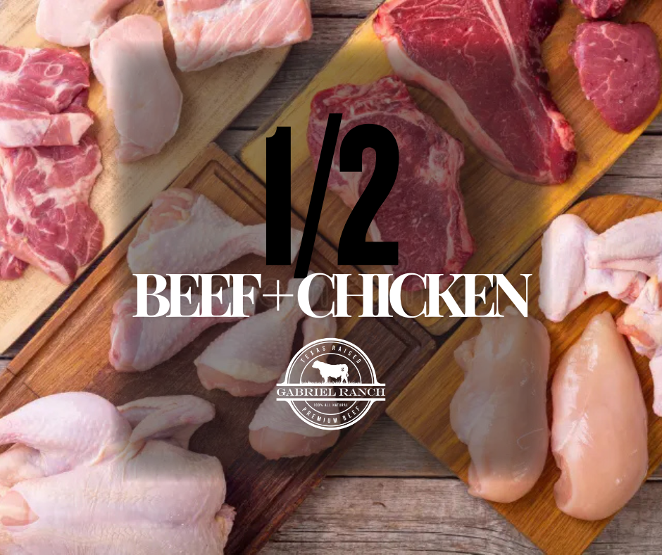 Half Bulk Beef & Chicken Share - 200lbs deposit, fresh, high-quality locally sourced meat for bulk meat buyers and sustain...