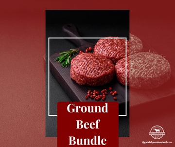 Ground Beef Bundle - 15lbs bulk pack, 80/20 lean-to-fat ratio, 15x 1lb packages, fresh and high-quality ground beef.