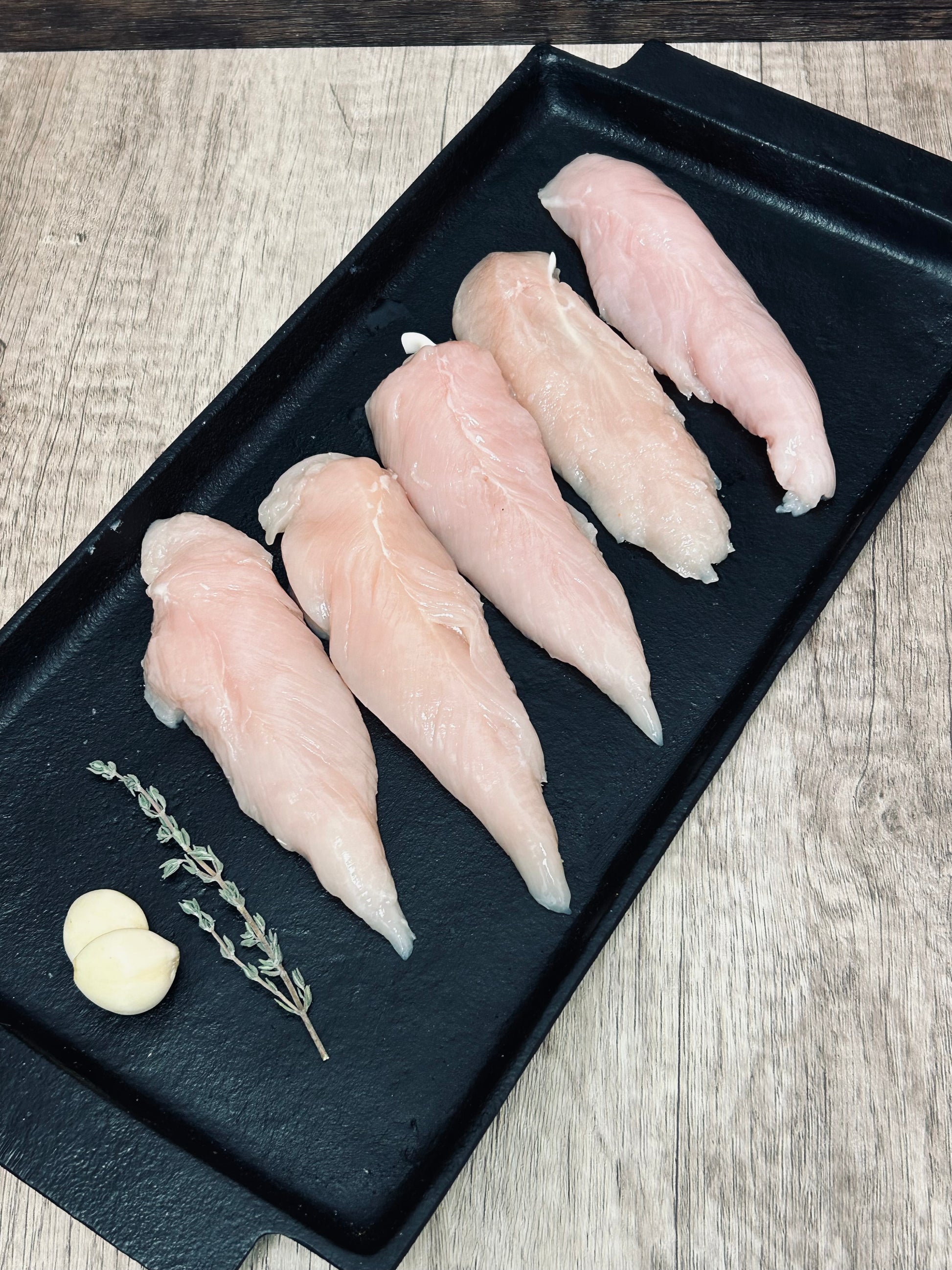 Close-up of the Eighth Bulk Chicken packaging showing clear weight label and resealable zipper highlighting freshness and