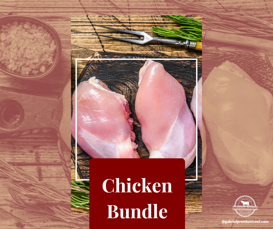 Premium Chicken Bundle featuring 8lbs chicken breast and 8lbs chicken tenders, 16lbs total, fresh, high-quality poultry fo...